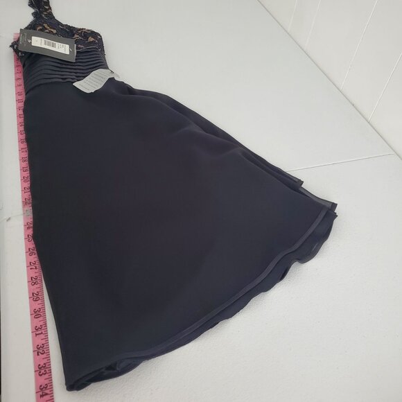 JS Boutique Womens Black Floral Lace Beaded Halter Dress Size 4 Party Event NWT - Picture 9 of 11